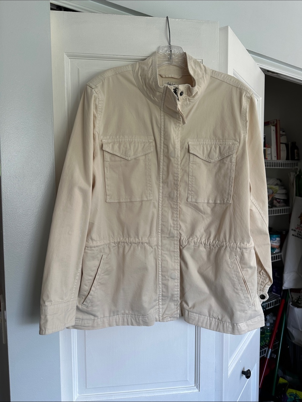 Style & Co. Cream Utility Field Jacket